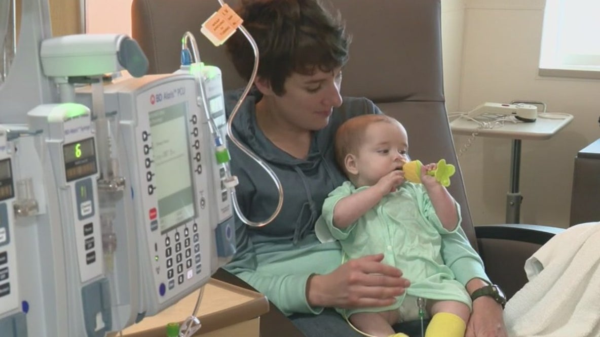 Infant fighting liver cancer gets good news approaching end of chemo